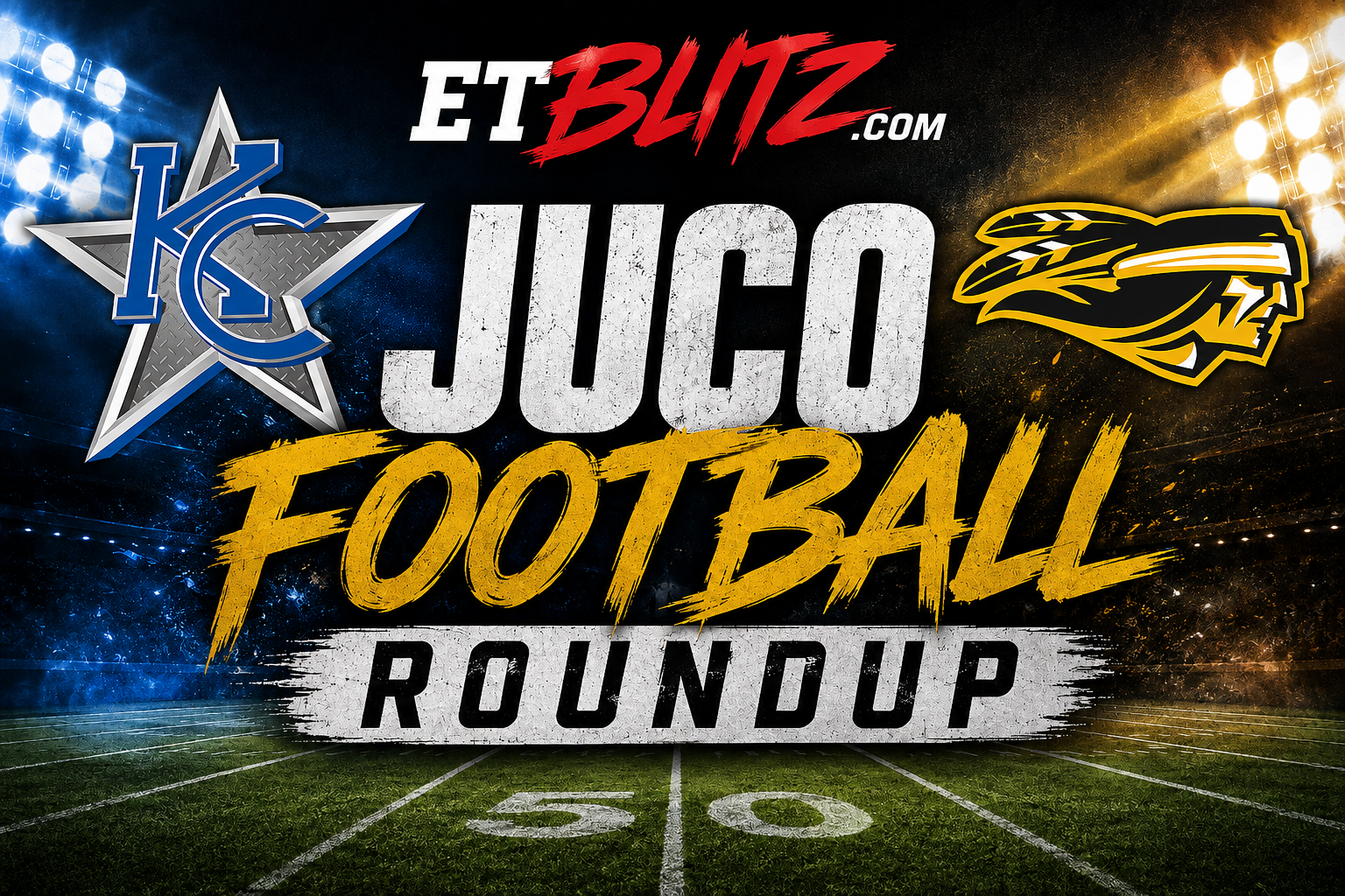 2026 JUCO FOOTBALL ROUNDUP GRAPHIC