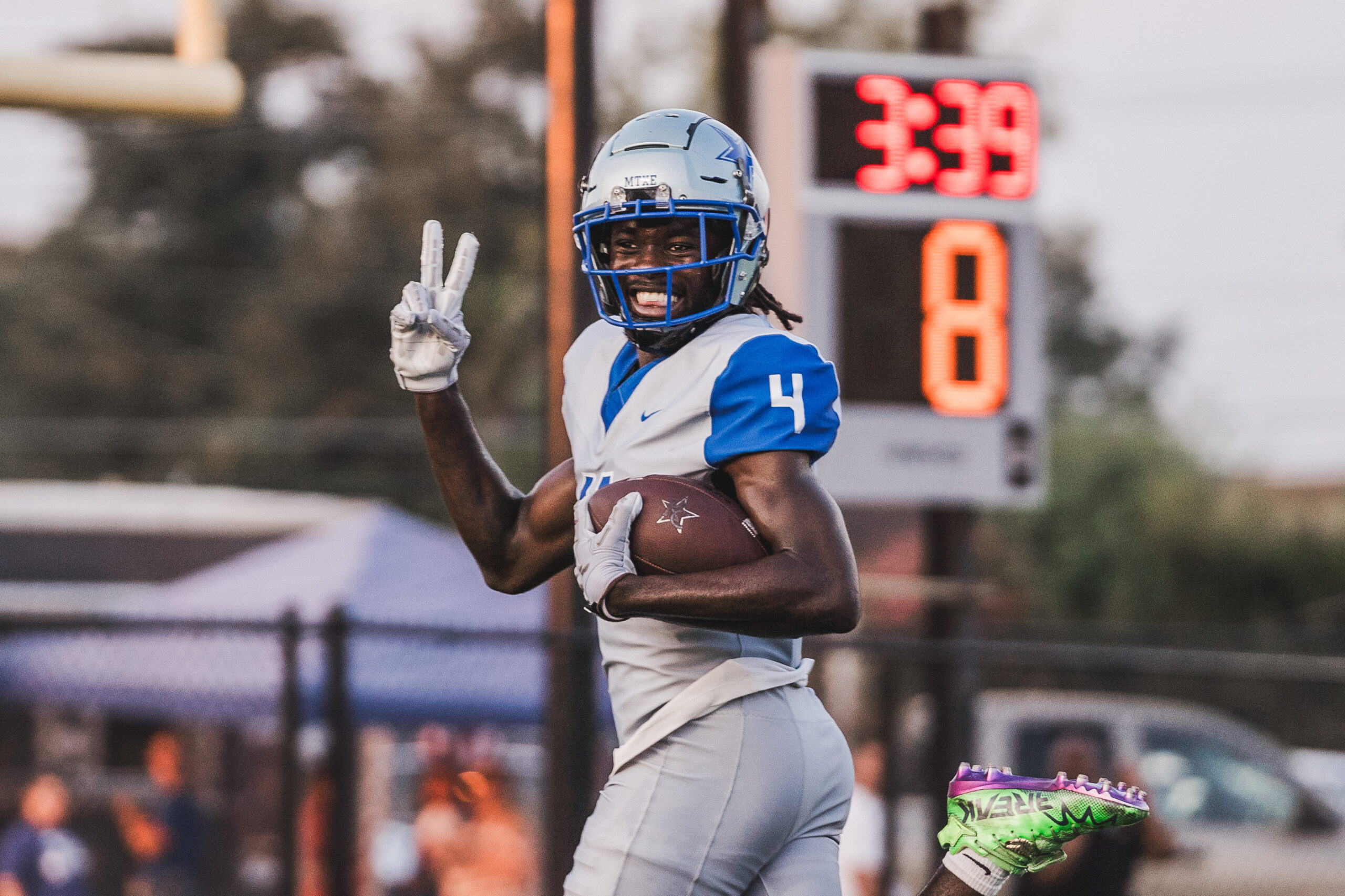 Kilgore College receiver Samuel Mbake. (Photo by ALEX NABOR - ETBLITZ.COM)