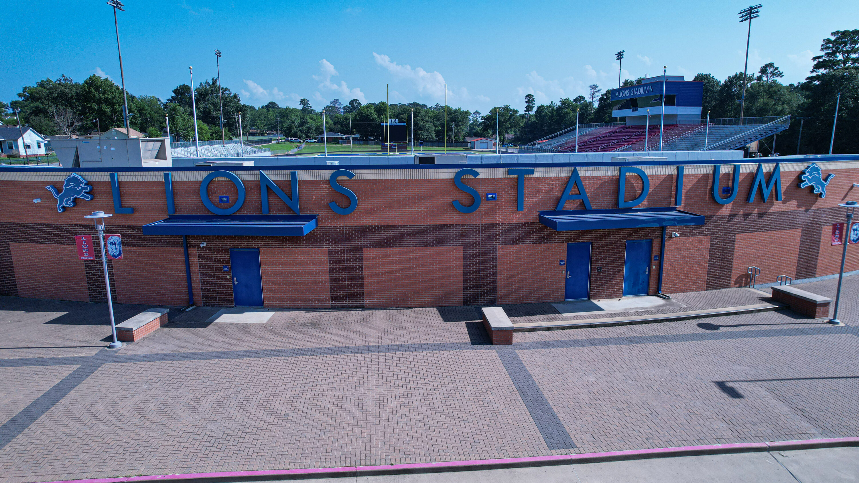 Home sweet home for the Henderson Lions and their fans, who will have three early-season home games to hopefully get off to a good start in 2024. They'll also have their first scrimmage at home (Aug. 16 against Hallsville). (Photo and video work by JACOB LUCAS - ETBLITZ.COM)