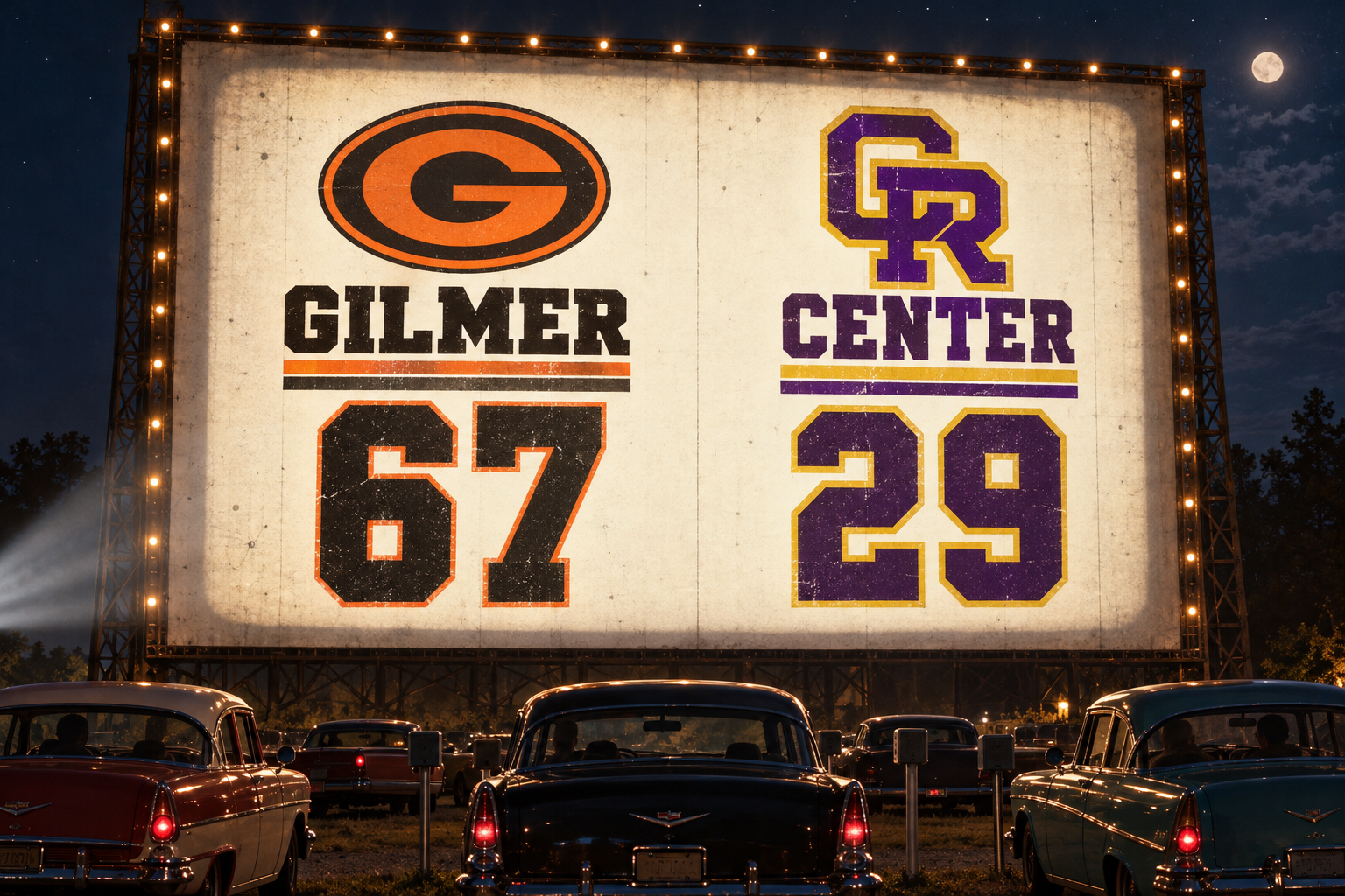 GILMER-CENTER SCOREBOARD