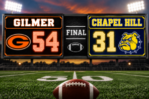 GILMER-CHHS SCOREBOARD