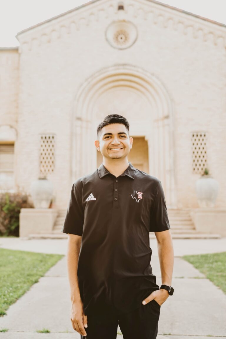 A former multi-sport athlete at Kilgore himself, Hector Peralez guided the Bulldogs' soccer team to a regional championship and then the state tournament in his first season as head coach, and also coached Luciano Brizuela to the UIL Cross Country State Meet last fall. (Photo by COURTNEY ALLEN PHOTOGRAPHY)