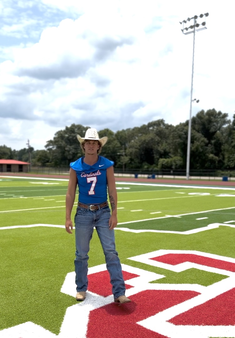 How about Sabine High School football and quarterback Colt Sparks? Sparks (above) ran for almost 300 yards and scored five touchdowns in a 50-48 shootout win at Spring Hill Friday night. (Photo courtesy of the SPARKS FAMILY)