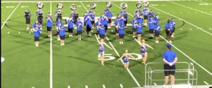 Kilgore College's band, taking the field for their first halftime show of the season on Saturday, August 24, 2024. (Photo by MITCH LUCAS - ETBLITZ.COM)