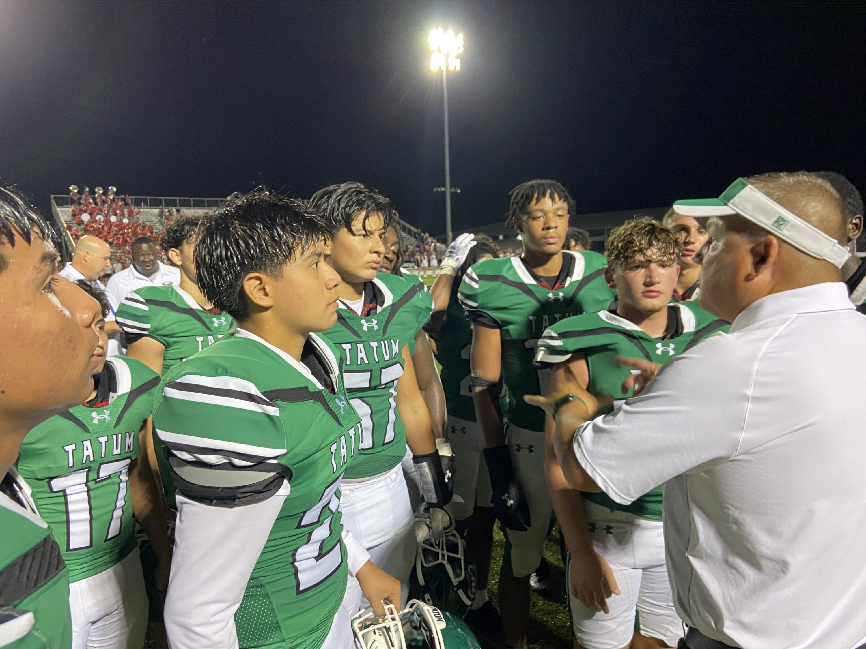 For a second straight Thursday, the Tatum Eagles will try to knock off a state-ranked team. Tatum (1-0) plays at Daingerfield (0-1) tonight, a 7 p.m. kickoff, and the ETBlitz.com crew will be there. Also tonight, Overton (0-1) is at Carlisle (0-1), and somebody's going to be relieved to get a win; somebody else is dropping to an 0-2 hole. That's also a 7 p.m. kickoff. Below are our staff picks for the weekend; oh, and a little clip from College Station to get you fired up. (Photo by MITCH LUCAS; VIDEO BY MITCHELL MOLANDES)