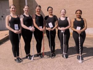 This year's officers for the 2024-25 Henderson High School Lionettes. They'll perform, of course, with the entire line at home for the first game against Athens on Friday, Aug. 30. Officers are Captain Dayla Jiles, First Lieutenant Beth Harber, Senior Lieutenant Taylor Maicke, and Junior Lieutenants Aubri Arispe, Maggie Briscoe and Alasha Tatum.