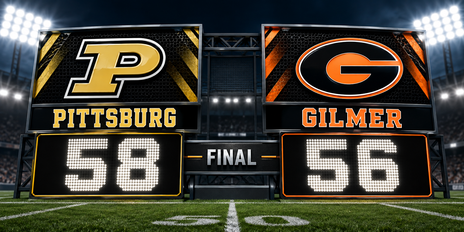 Pittsburg Edges Gilmer in Final Score (2)