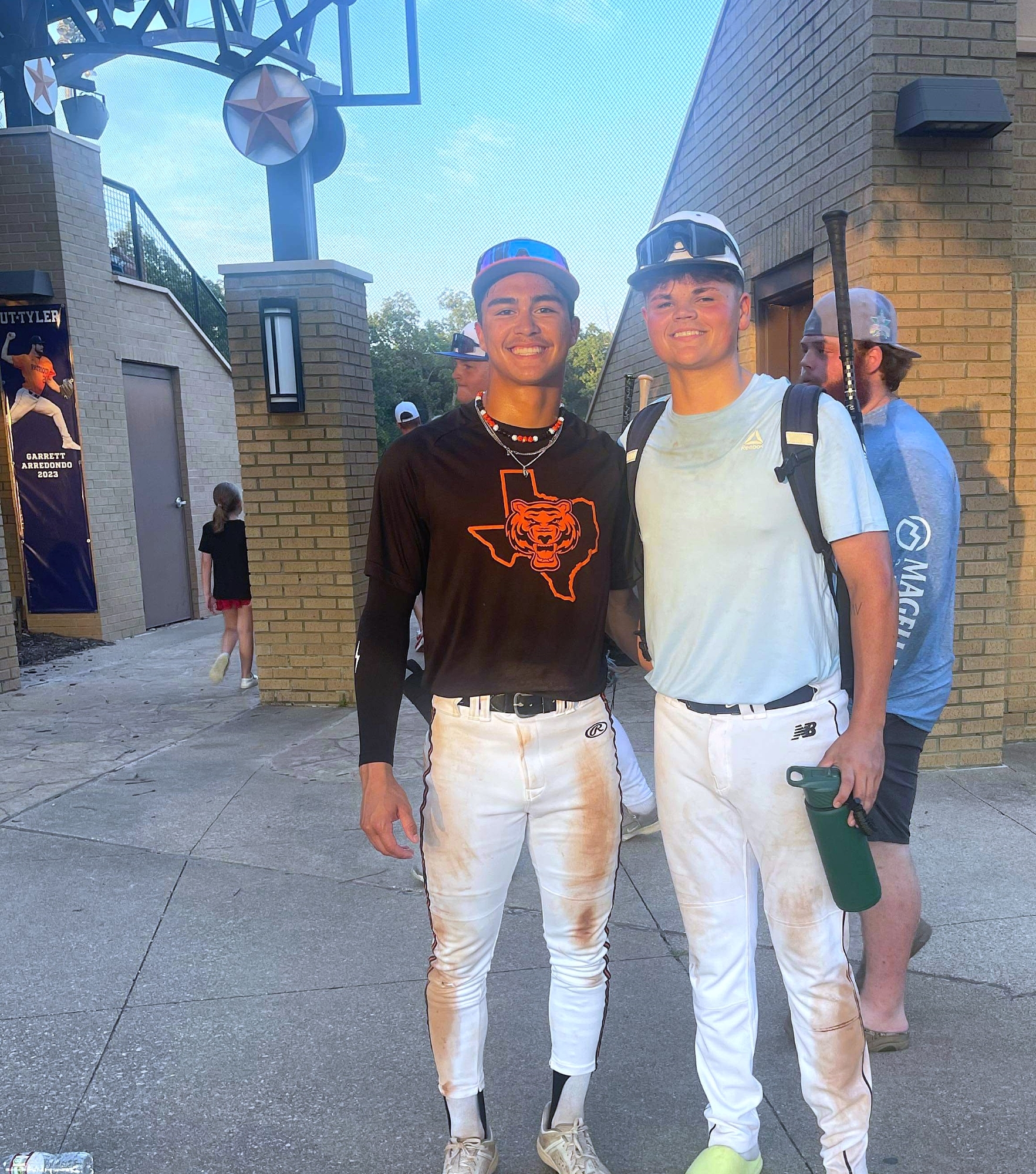Tatum's Carson Gonzalez (left) and Kilgore's Tate Truman will be on opposite teams for the Texas High School Baseball Coaches Association 1A-4A All-Star Game Saturday at noon at Dell Diamond. (Photo courtesy of LORI WALKER-TRUMAN)
